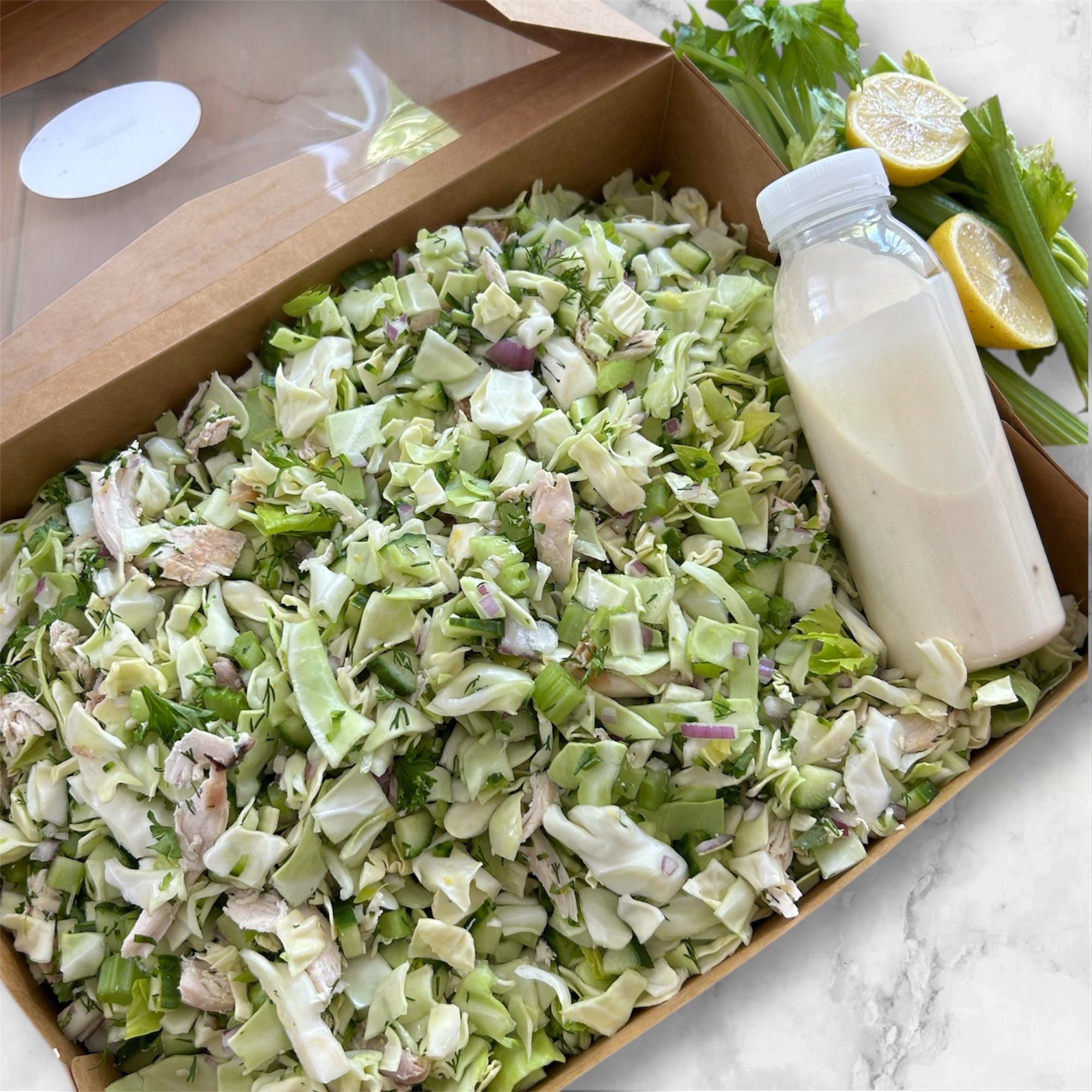 Zesty Crunch Chicken Salad Boxes (serves 6)
