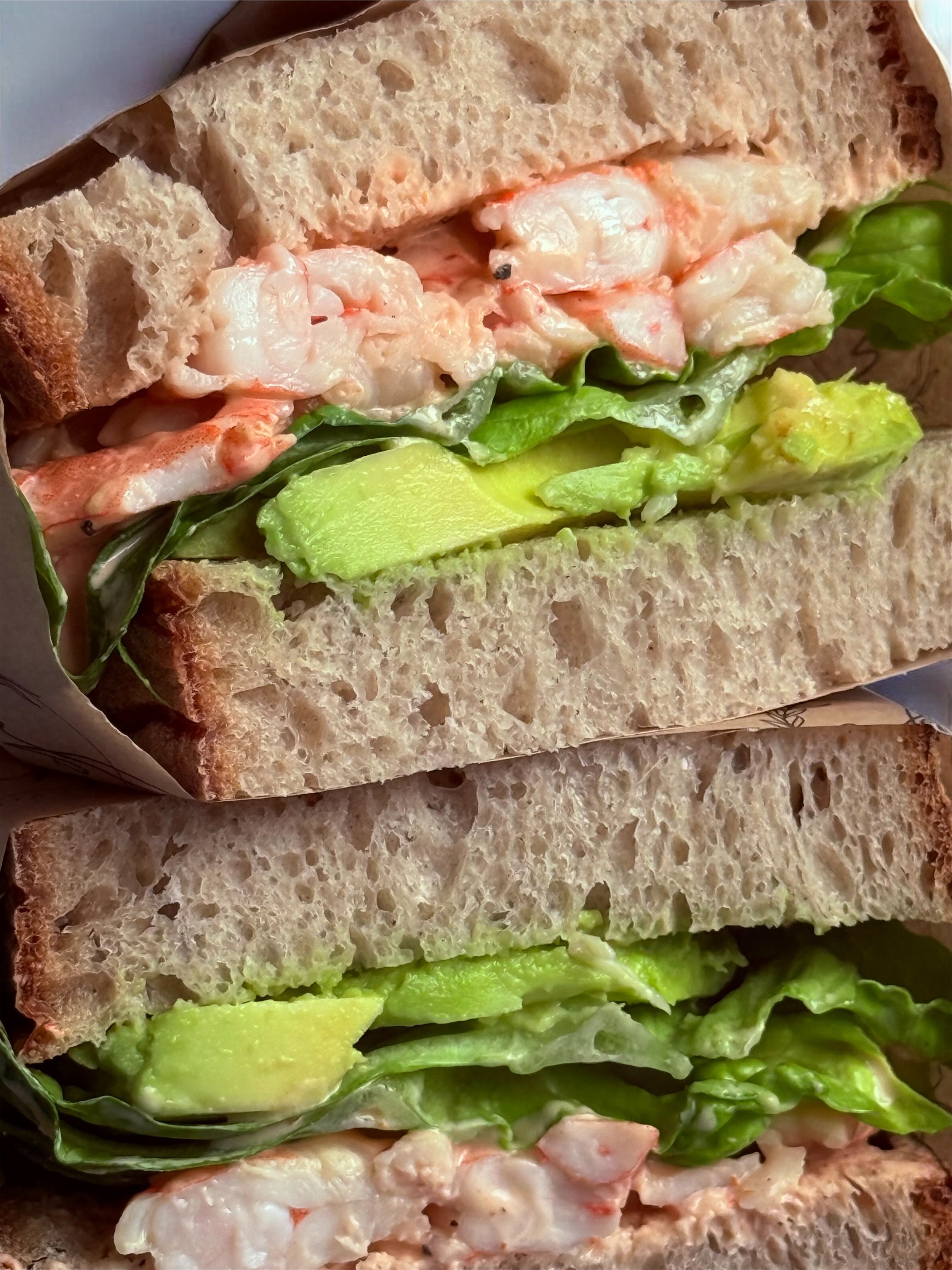 Avocado & Prawn with Mary Rose Sauce Sandwich Box (6 Sandwiches)