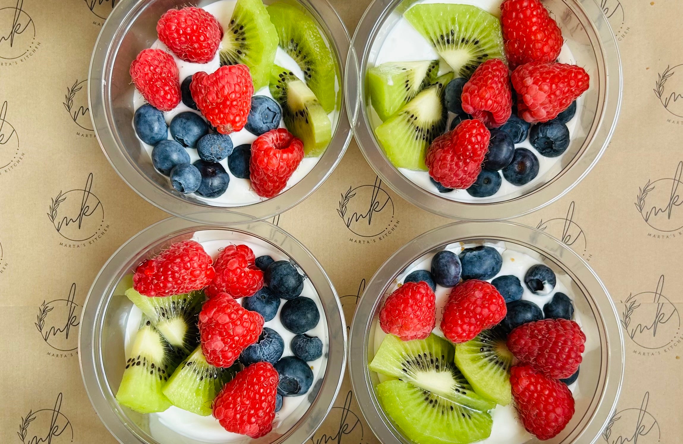 Yogurt & Fruit Pots (GF) (vegan option available)