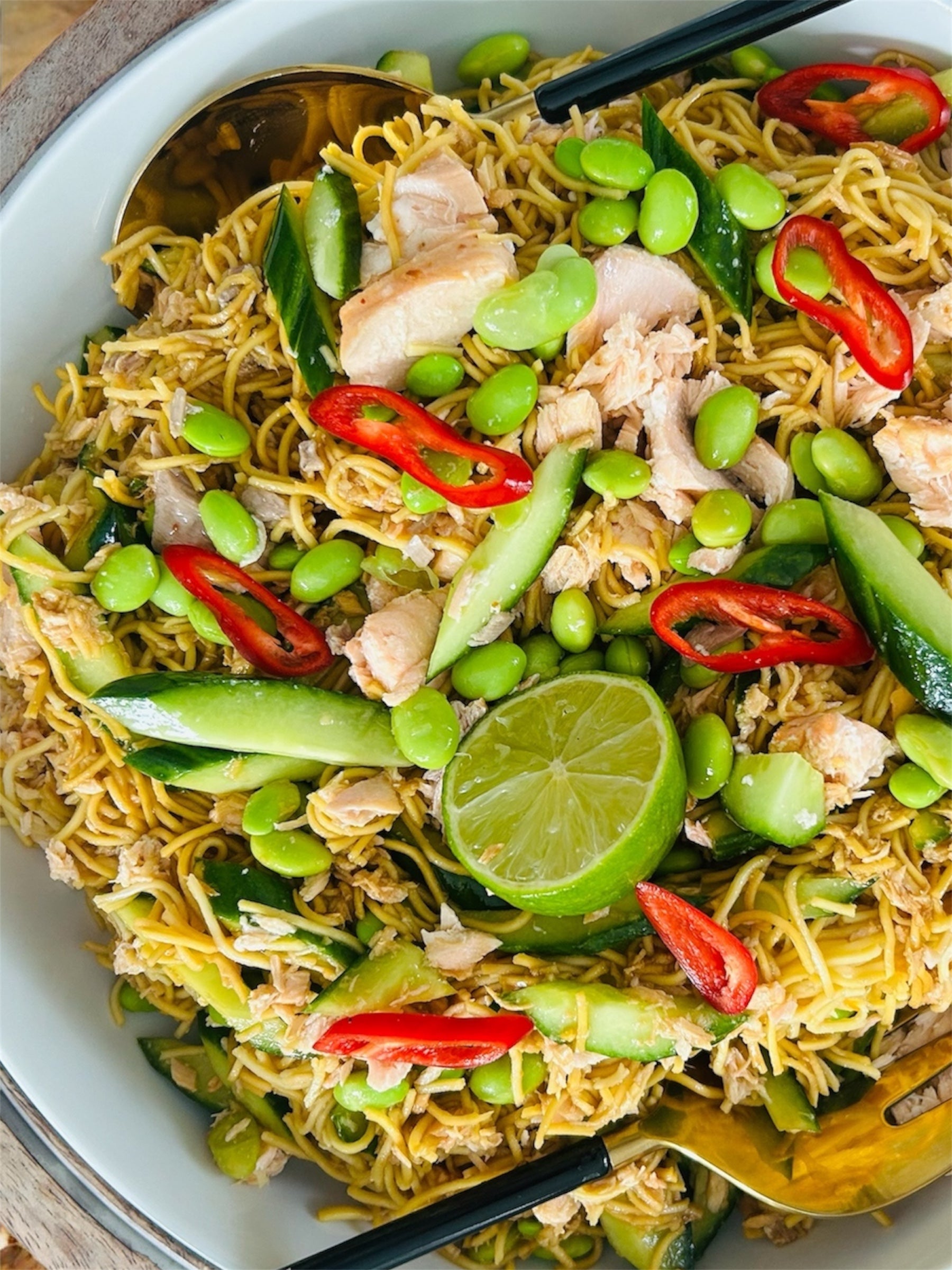 Salmon Teriyaki Noodle Salad (DF)(serves 6)
